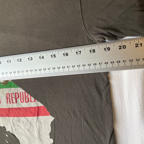 Oradd Women T-shirt size M Short Sleeve California Republic Map Gray - Picture 3 of 7